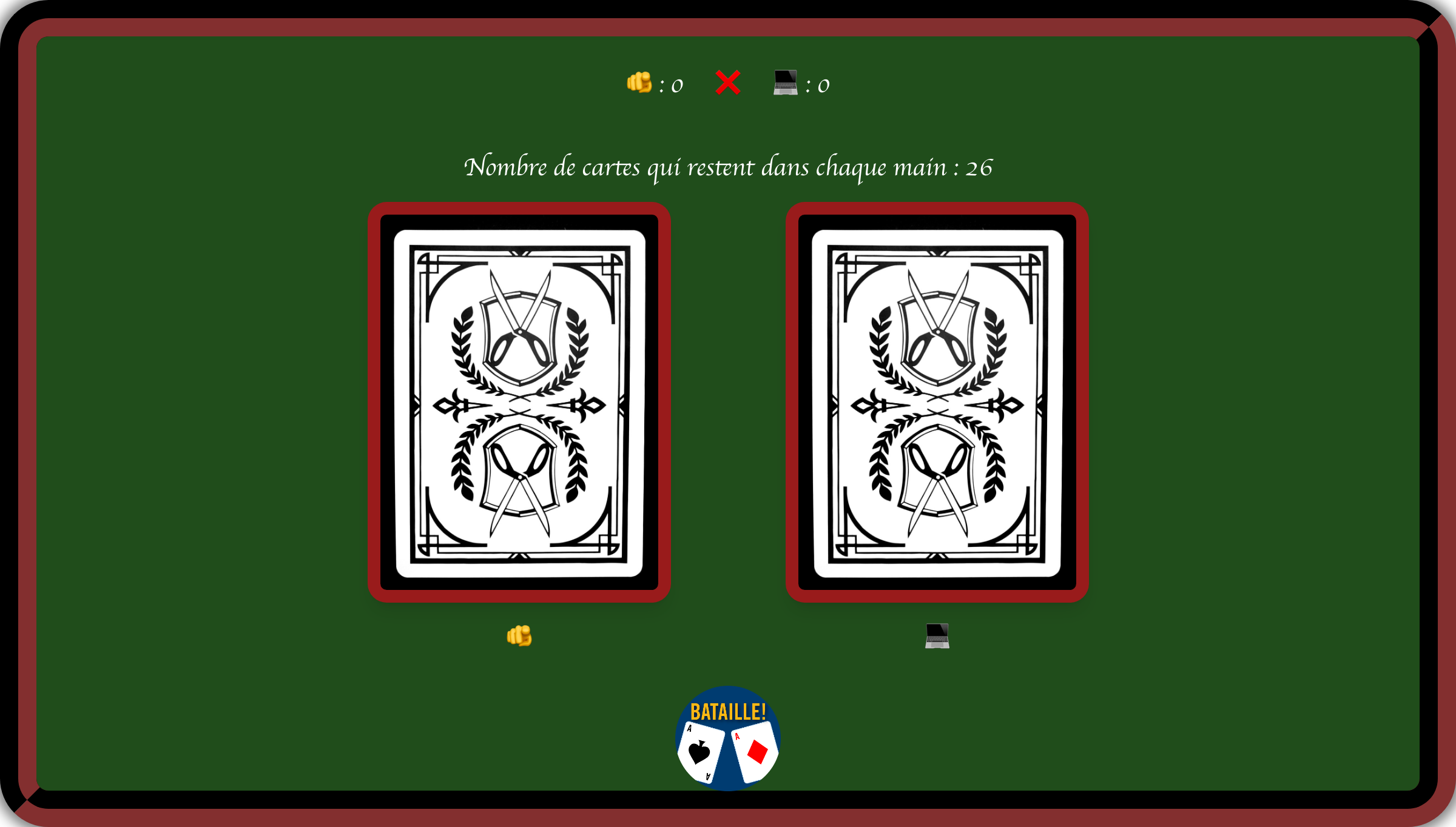 Jeu de Bataille en JavaScript
